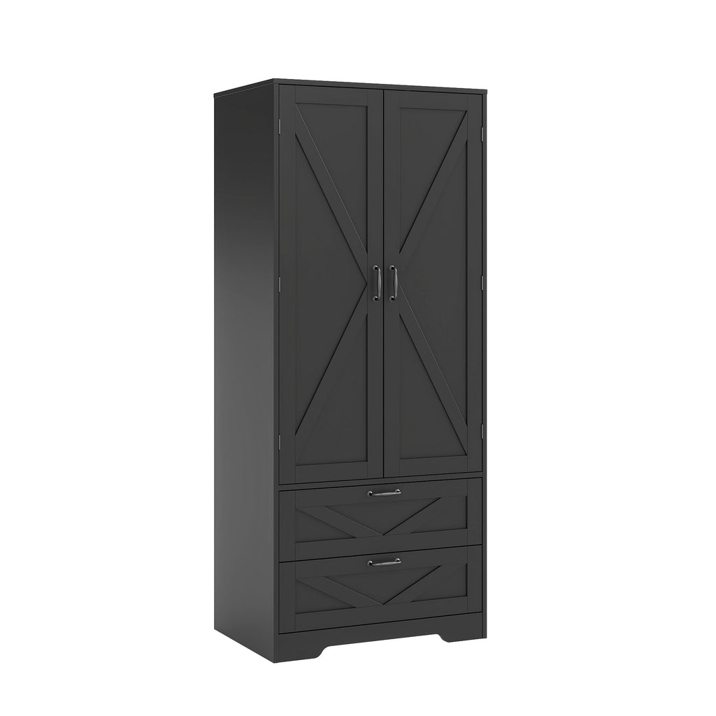 Armoire Wardrobe Closet with Doors, 65.3\